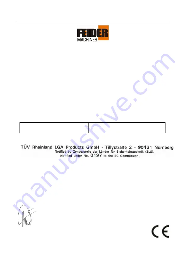 Feider Machines FTDT561ZT Owner'S Manual Download Page 24