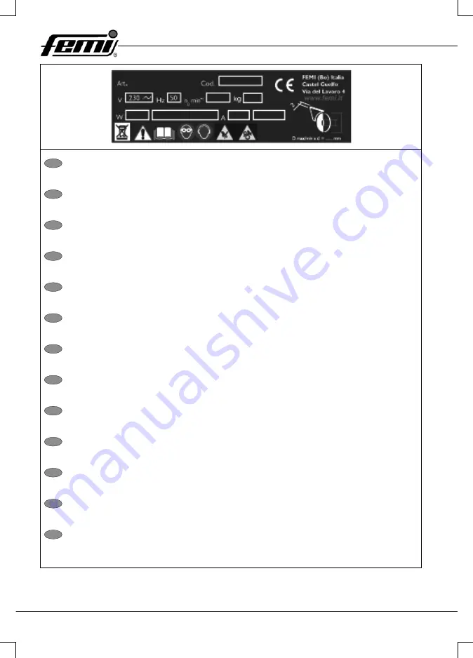 Femi 732 User Manual Download Page 24