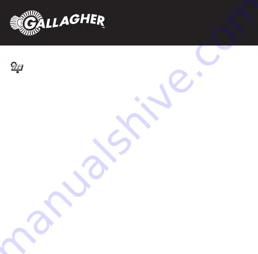 Gallagher S20 Instructions Manual Download Page 1