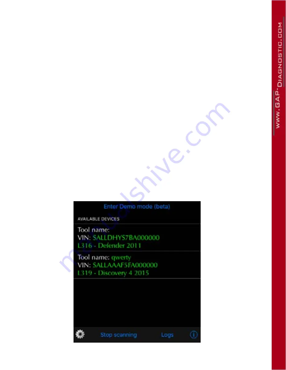 Gap Diagnostic IIDTool Pro G3 User Manual Download Page 57