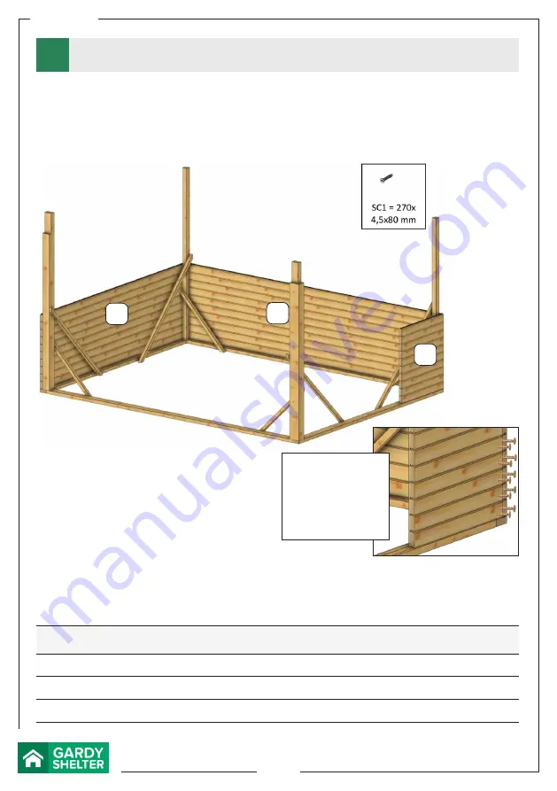 GARDY SHELTER 28022 Assembly Instructions Manual Download Page 12