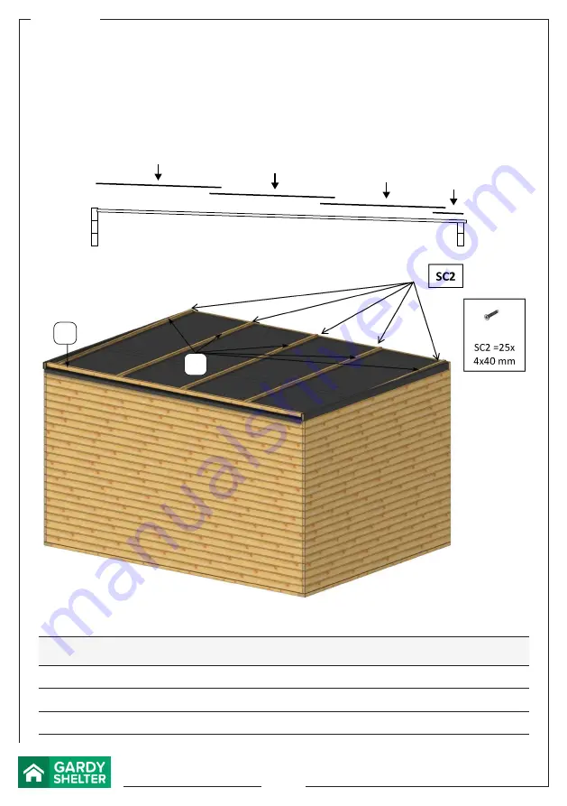 GARDY SHELTER 28022 Assembly Instructions Manual Download Page 17