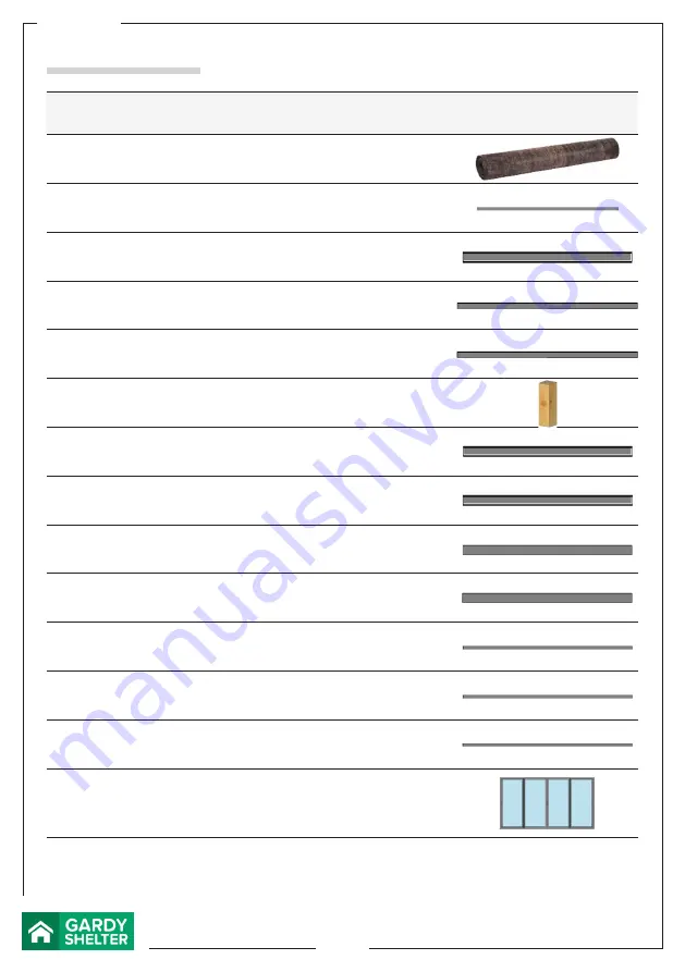 GARDY SHELTER 28022 Assembly Instructions Manual Download Page 25