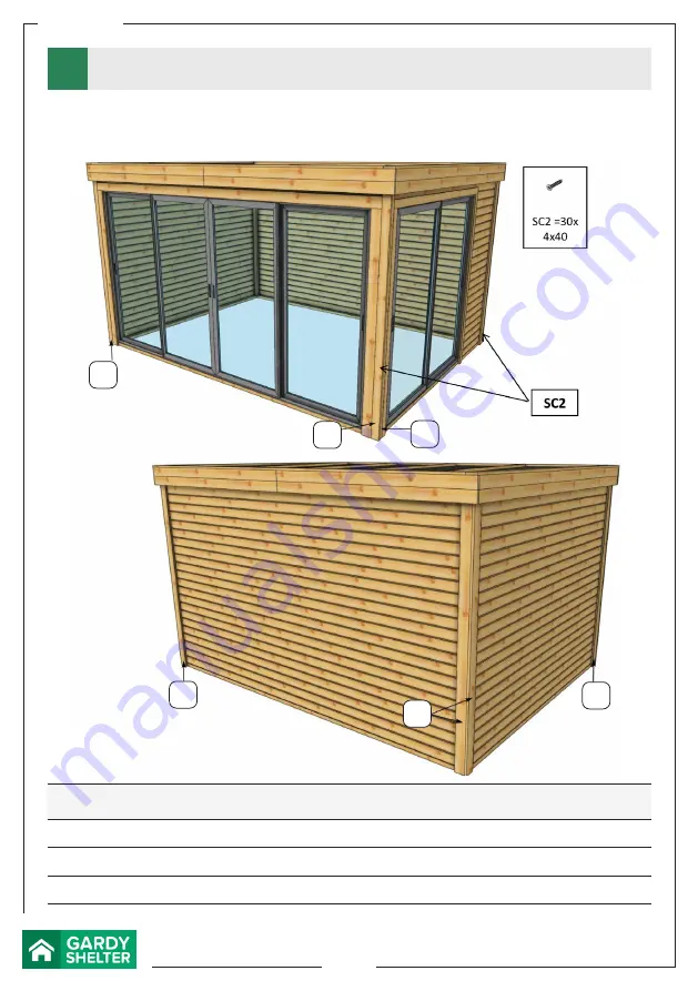 GARDY SHELTER 28022 Assembly Instructions Manual Download Page 71