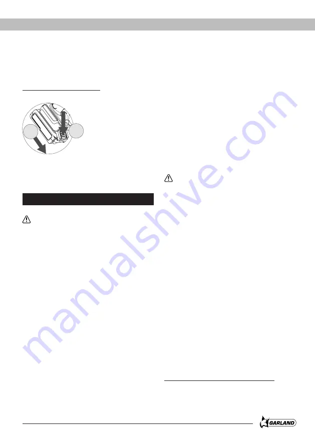 Garland XTRIM KEEPER 20V 255 Instruction Manual Download Page 75