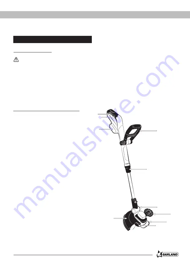 Garland XTRIM KEEPER 20V 255 Instruction Manual Download Page 89