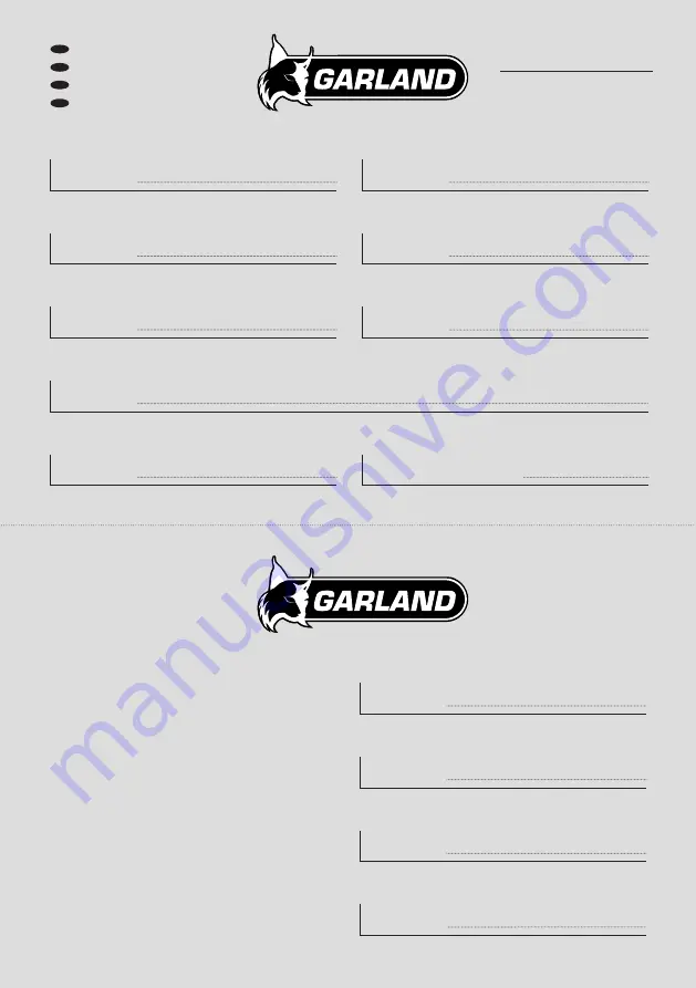 Garland XTRIM KEEPER 20V 255 Instruction Manual Download Page 103