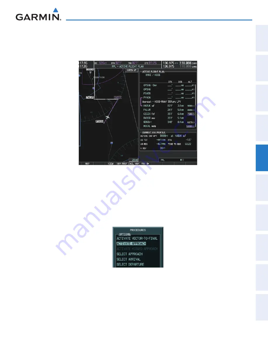 Garmin Diamond DA40 Pilot'S Manual Download Page 281