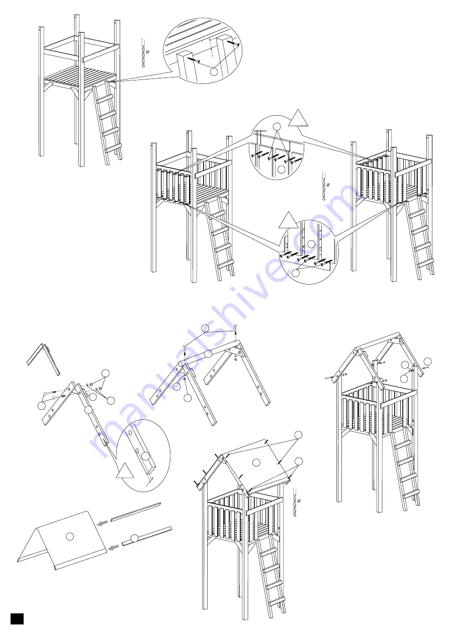 gartenpirat Spielturm Premium M GP1121 Скачать руководство пользователя страница 5