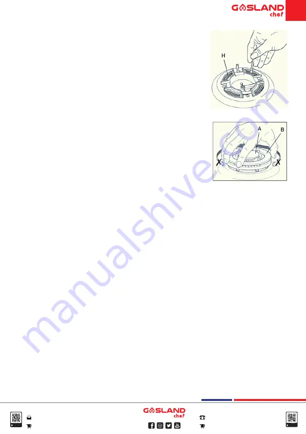 GASLAND GH12SFC Installation Instructions Manual Download Page 18