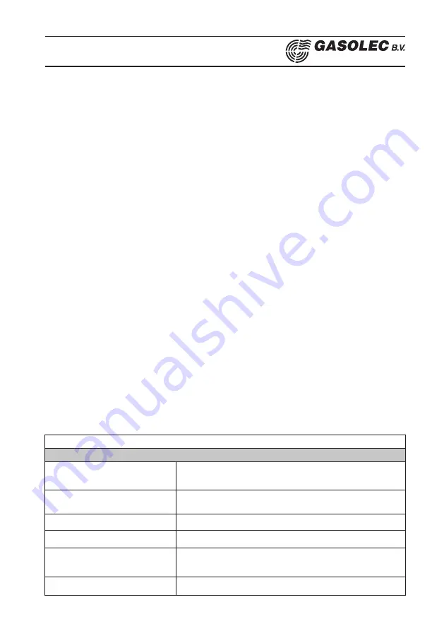 Gasolec M Series Manual Download Page 17