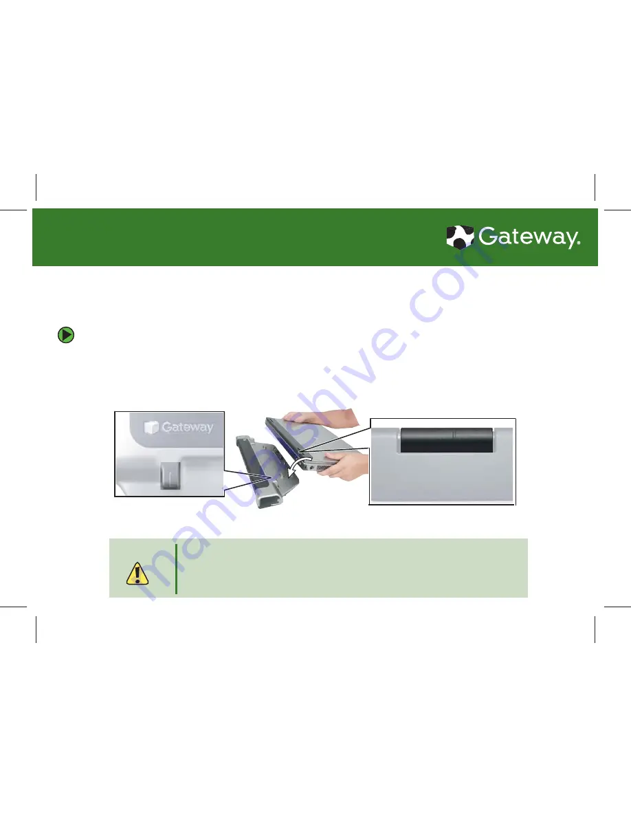 Gateway M460 Connection Manual Download Page 1