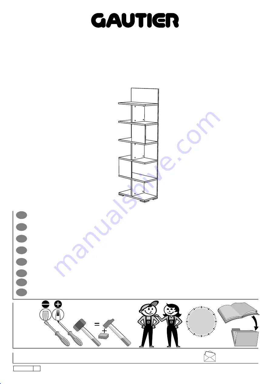 Gautier A20-010 Assembly Instructions Manual Download Page 1