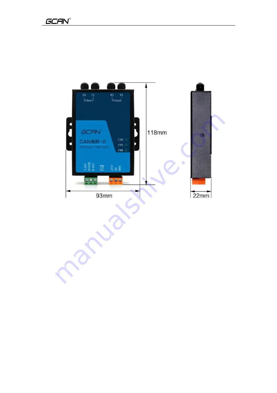 GCAN GCAN-208 Series User Manual Download Page 7