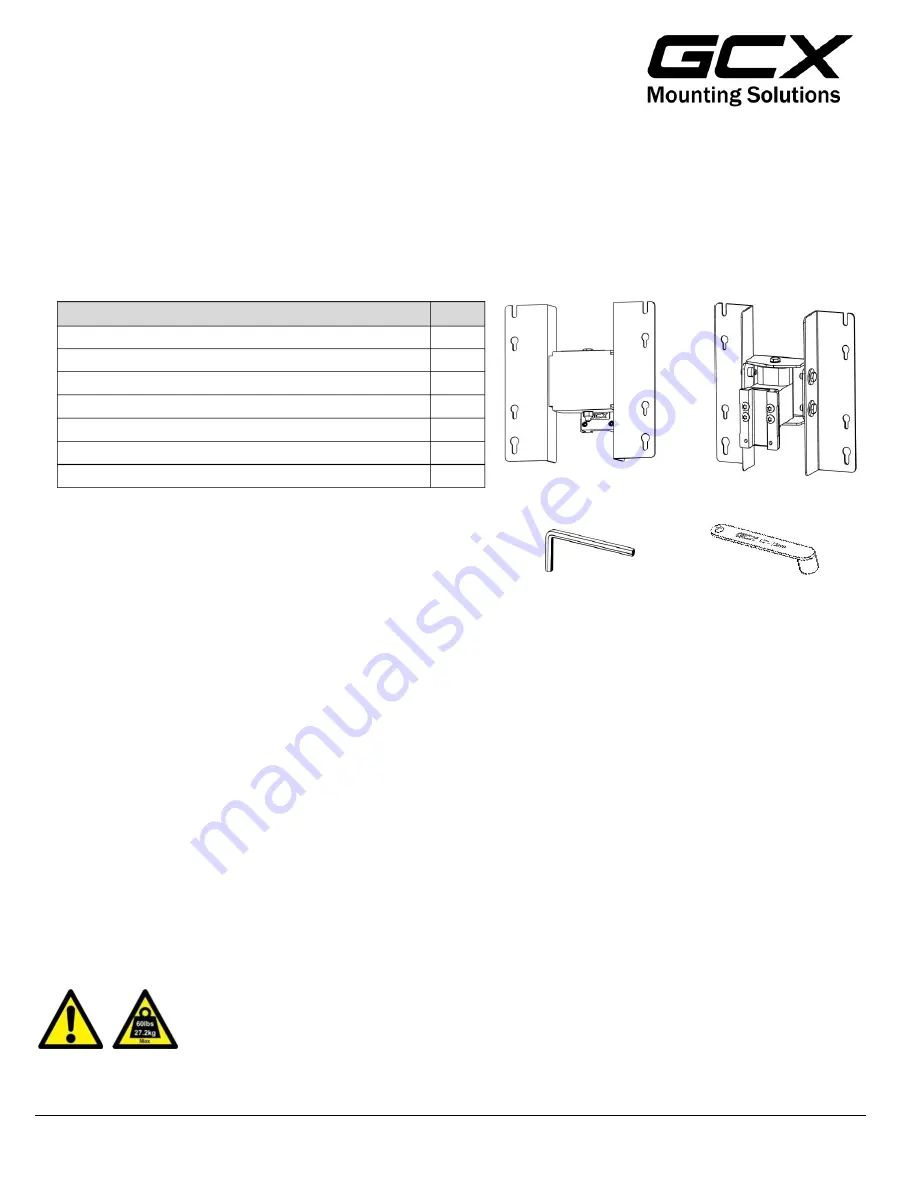 GCX M Series Installation Manual Download Page 1