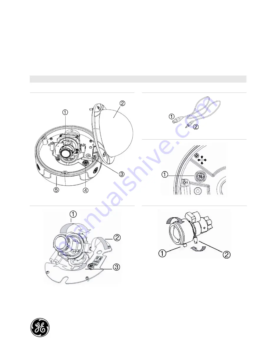 GE Security UVD-XP3DNR(-P) Installation Sheet Download Page 1