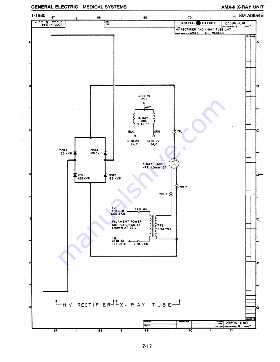 GE AMX-II Service Manual Download Page 218