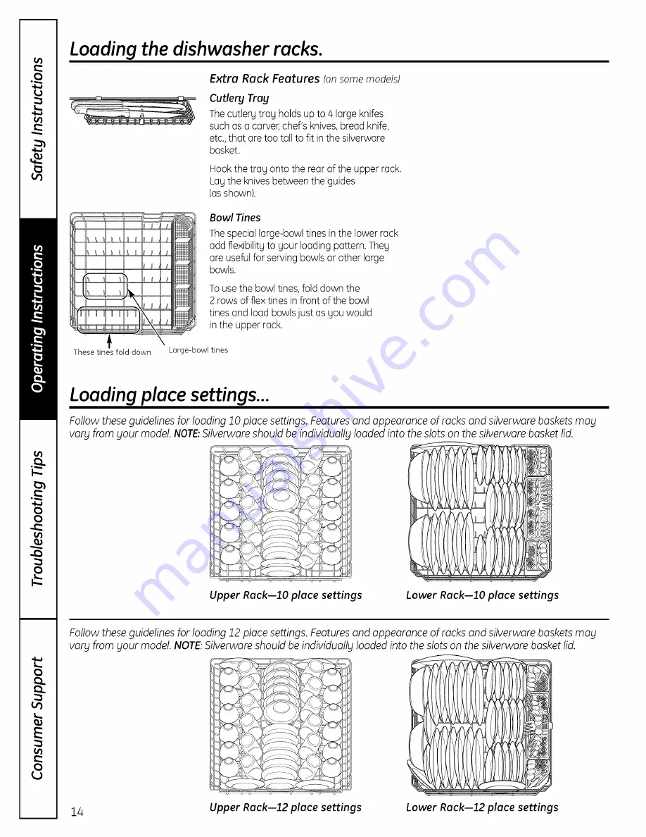 GE GLD8760NSS Owner'S Manual Download Page 14