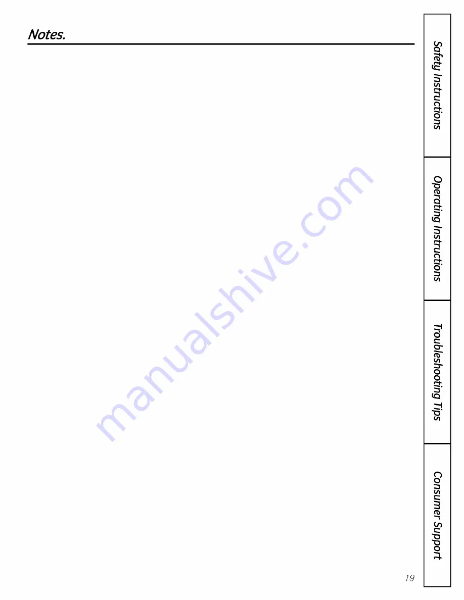 GE GLD8760NSS Owner'S Manual Download Page 19