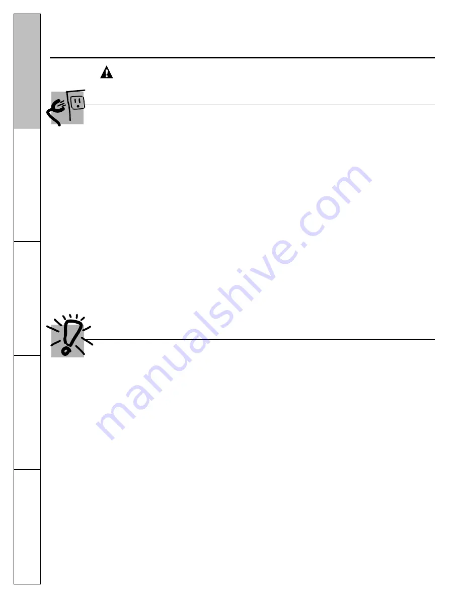 GE GTH22SBSSS Owner'S Manual & Installation Instructions Download Page 34