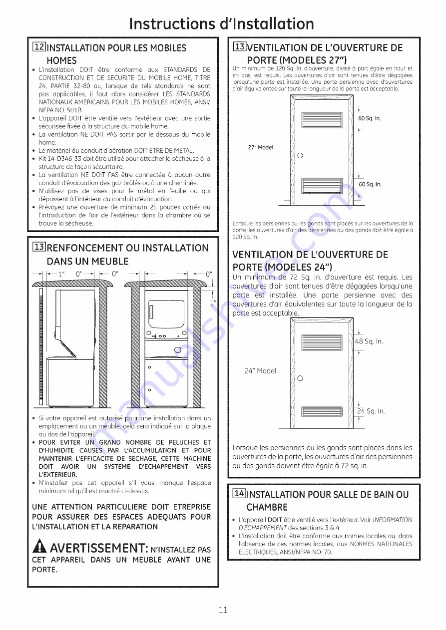 GE GUD27GSSJ1WW Installation Instructions Manual Download Page 23