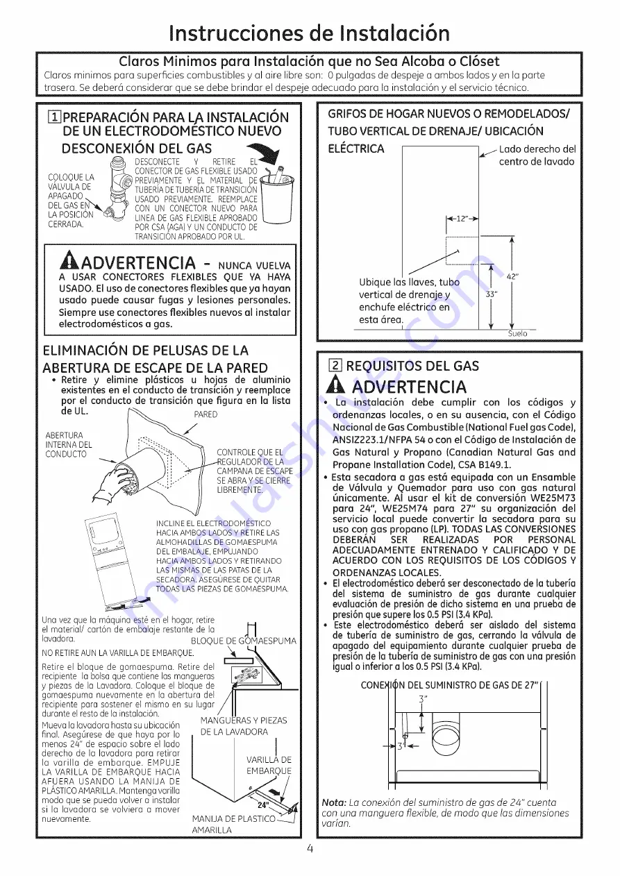 GE GUD27GSSJ1WW Installation Instructions Manual Download Page 28