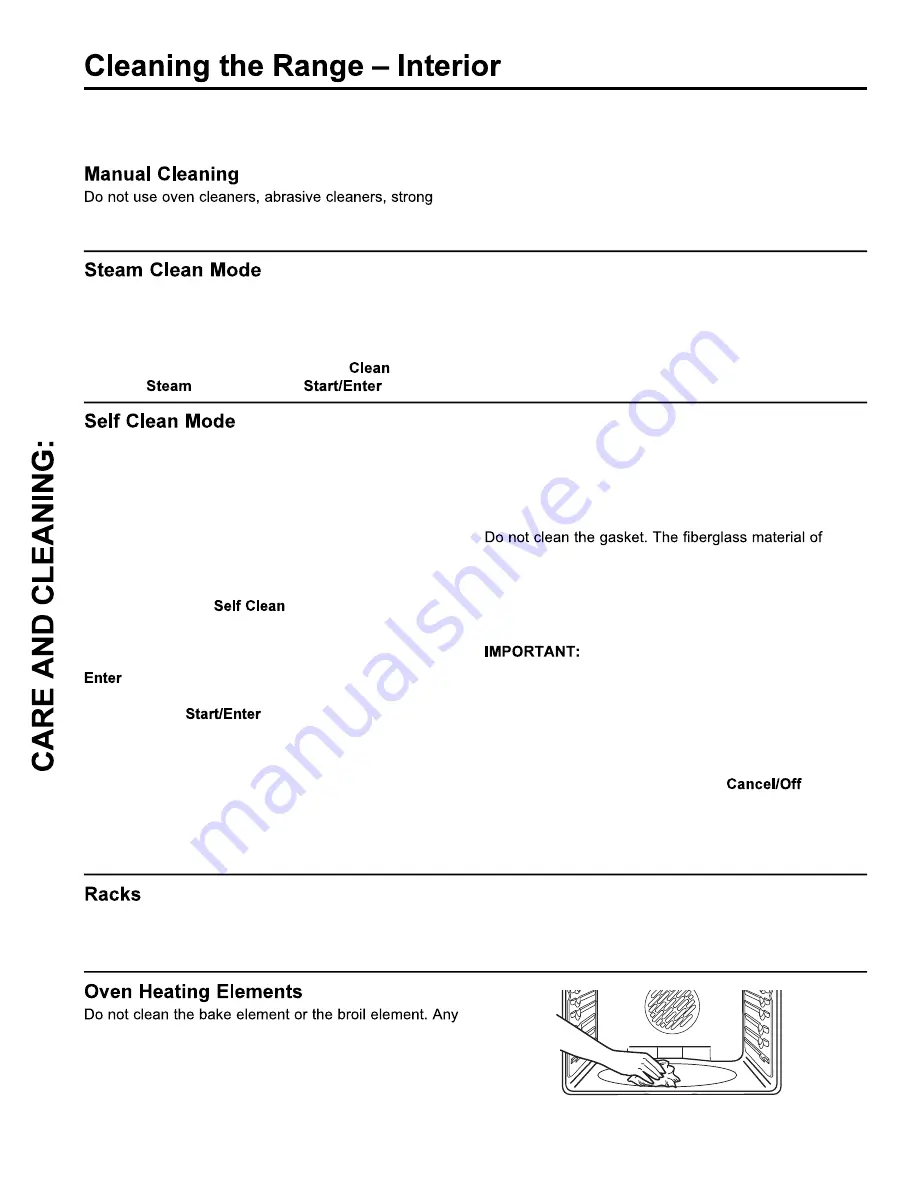 GE JCS830 Owner'S Manual Download Page 20