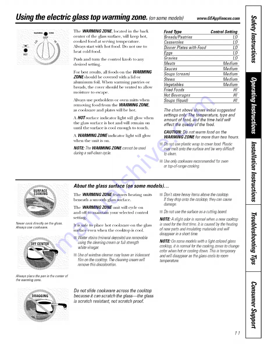 GE JGB910  and Owner'S Manual & Installation Instructions Download Page 11