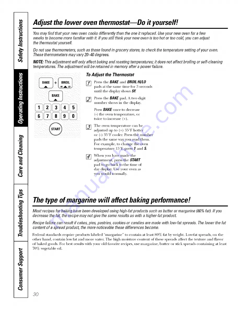 GE JTP86 Owner'S Manual Download Page 30