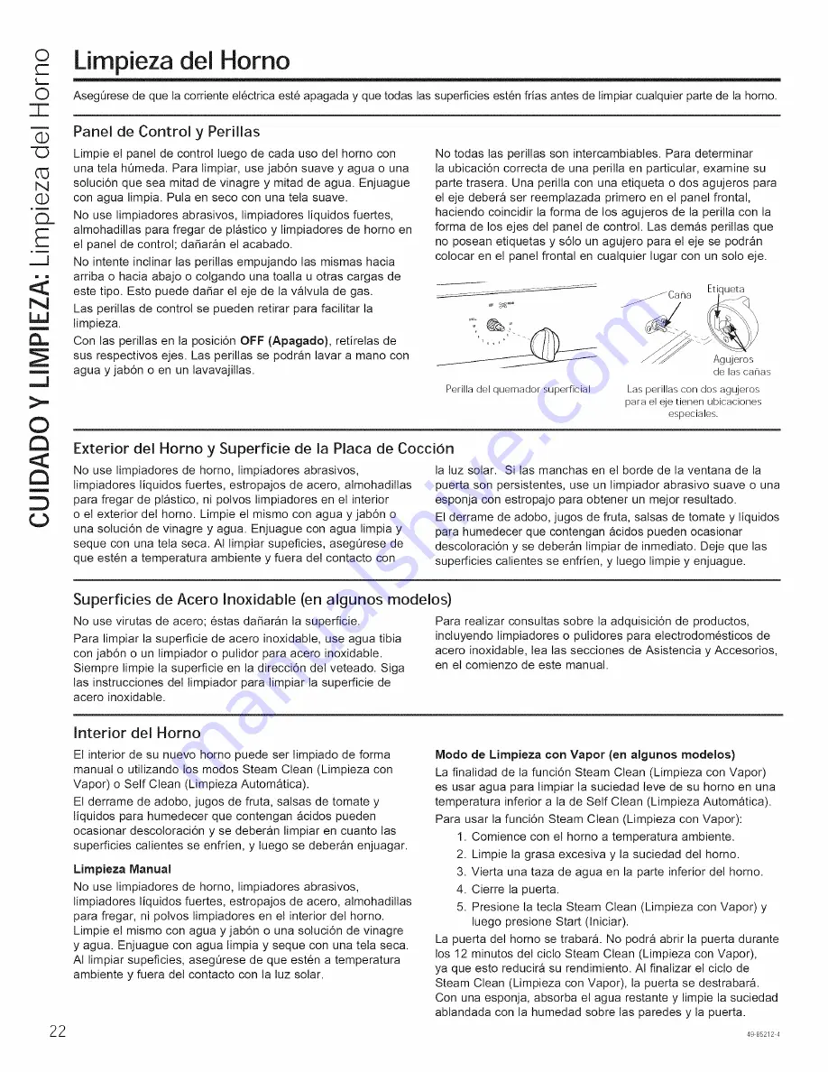 GE P2B940DEH1WW Owner'S Manual Download Page 54