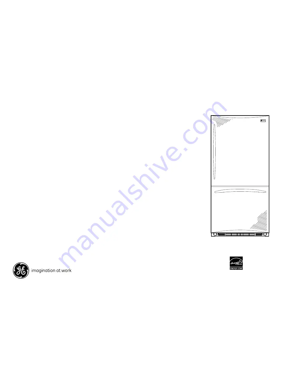 GE PDSS5NBX - Profile - 25.3 cu. Ft. Bottom Freezer... Dimensions And Installation Information Download Page 2