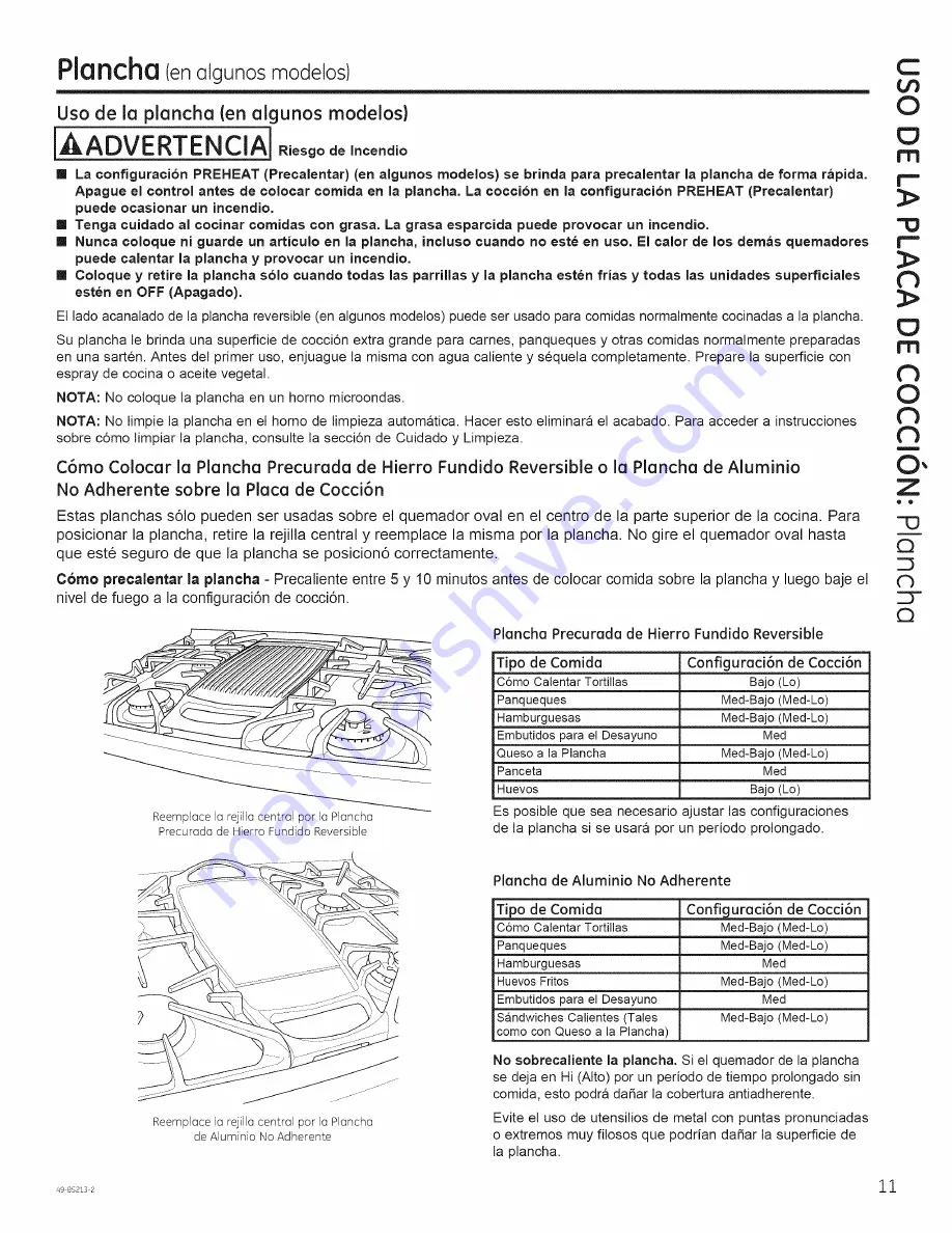 GE PGB950SEF1SS Owner'S Manual Download Page 39