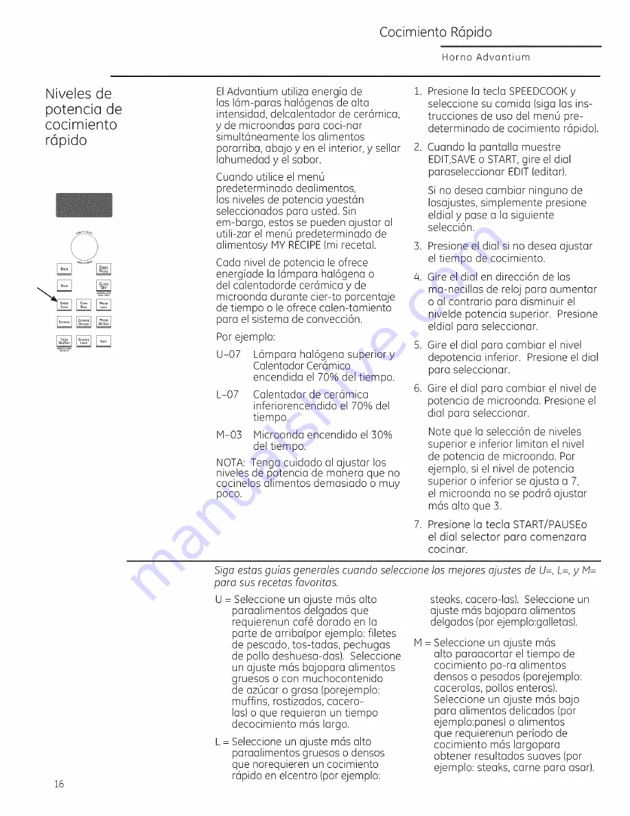 GE Profile Advantium PSA1200 Скачать руководство пользователя страница 56