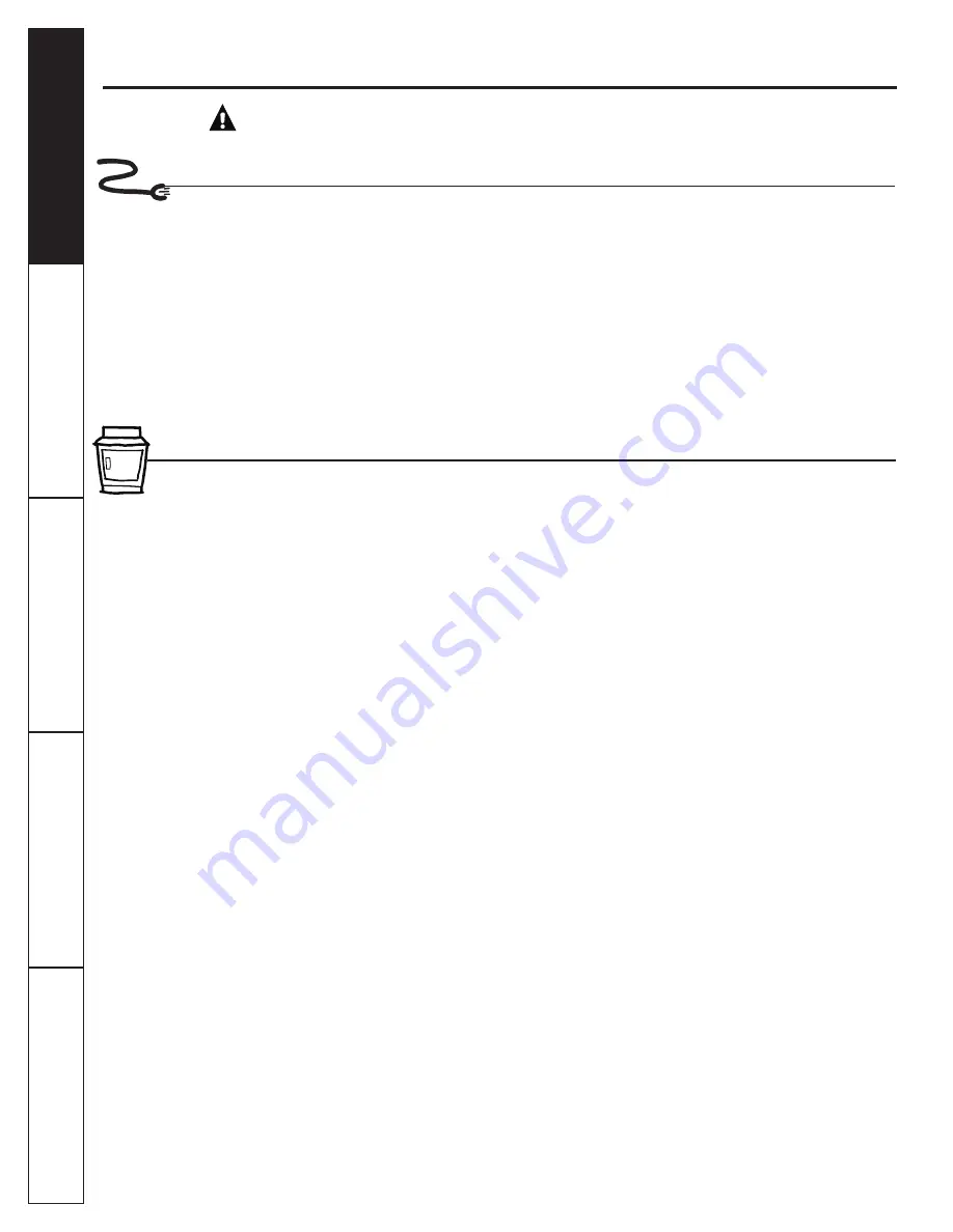 GE Profile Harmony PTDN805EM Owner'S Manual And Installation Instructions Download Page 42