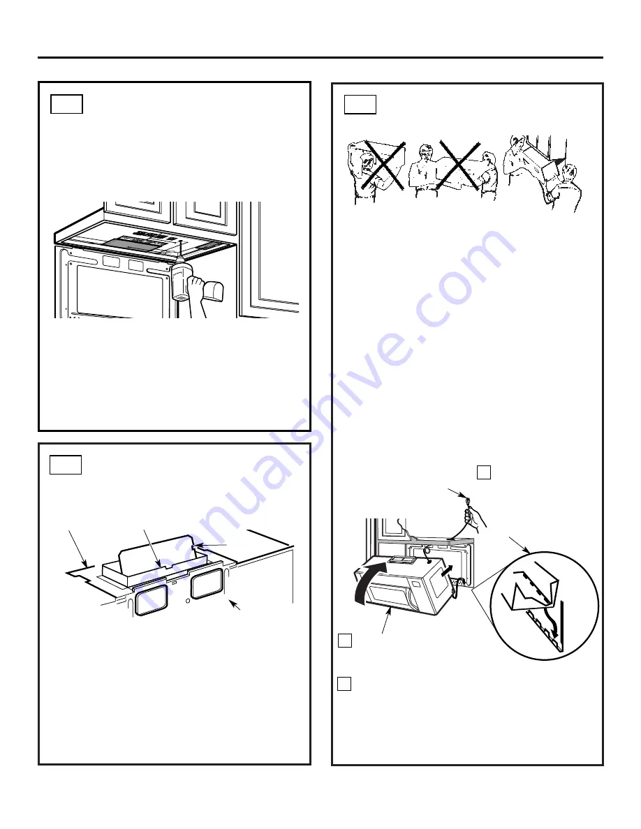 GE Profile Spacemaker JVM3670 Installation Instructions Manual Download Page 13