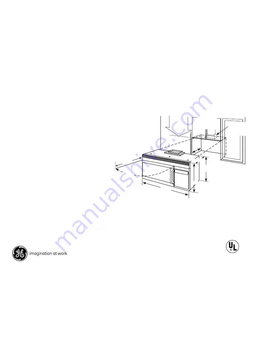 GE Profile Spacemaker PNM1871SMSS Dimension Manual Download Page 1