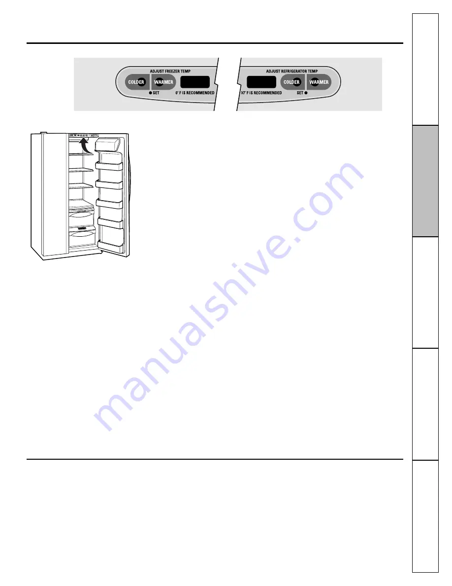 GE SIDE-BY-SIDE REFRIGERATOR 26 Owner'S Manual And Installation Download Page 5