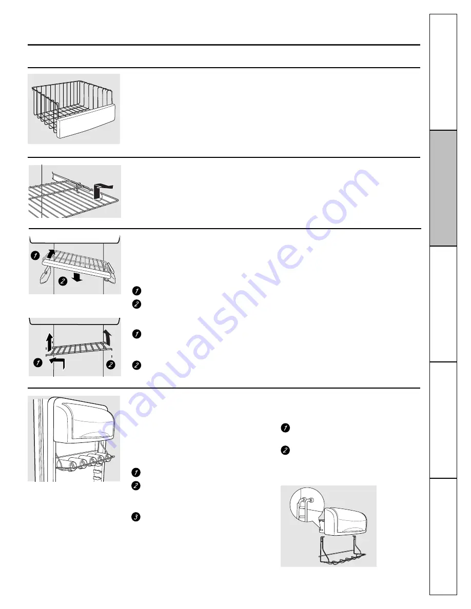 GE SIDE-BY-SIDE REFRIGERATOR 26 Owner'S Manual And Installation Download Page 11