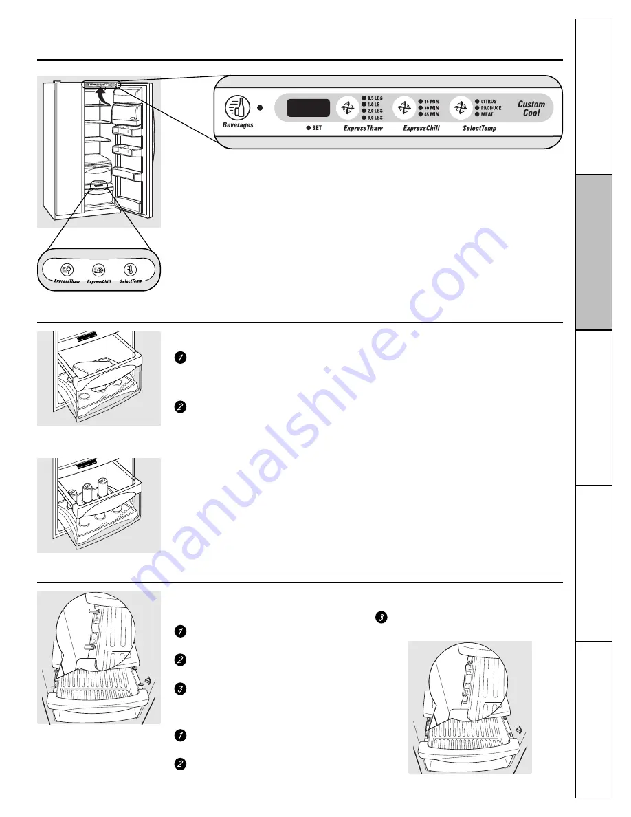 GE SIDE-BY-SIDE REFRIGERATOR 26 Owner'S Manual And Installation Download Page 95