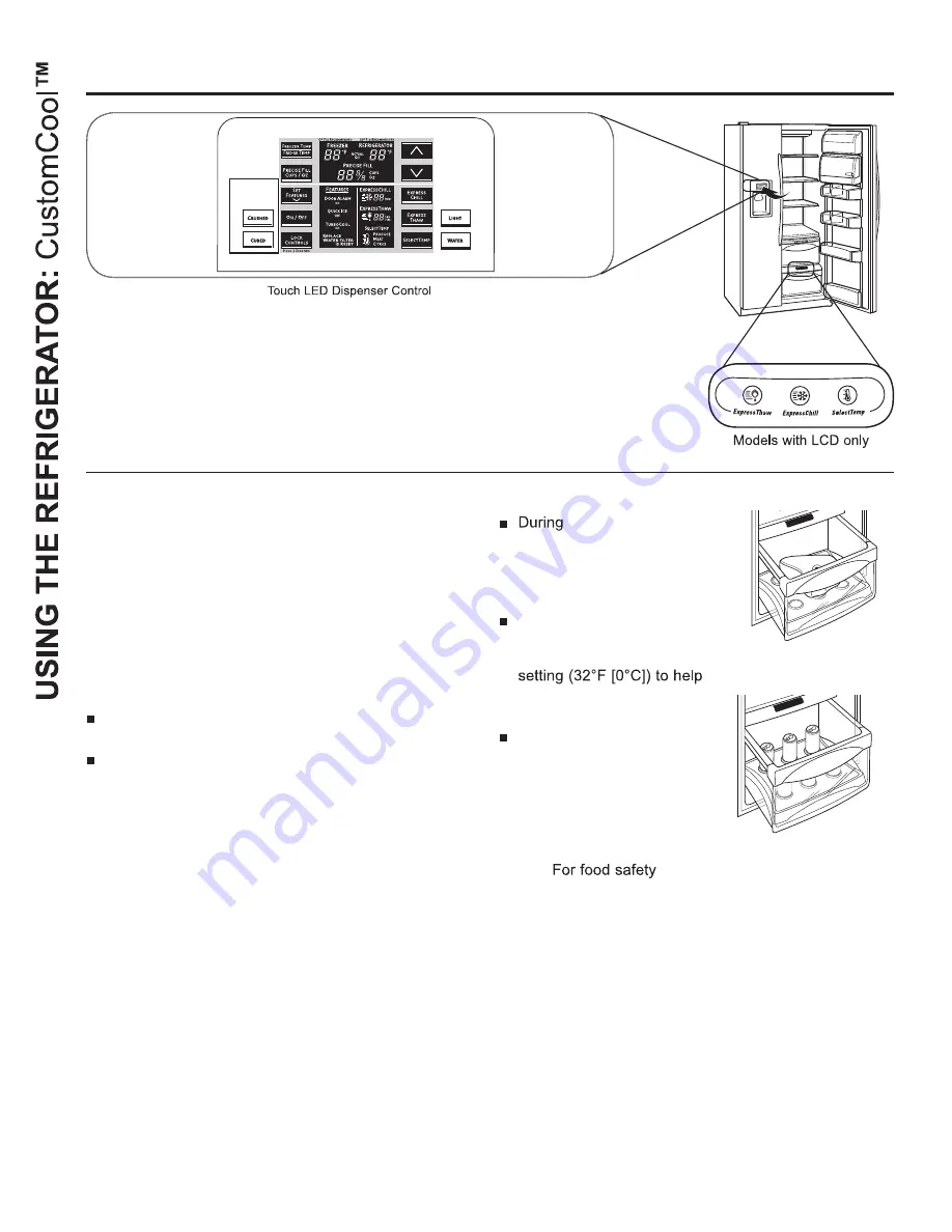 GE SIDE-BY-SIDE REFRIRATOR 22 Owner'S Manual & Installation Manual Download Page 8