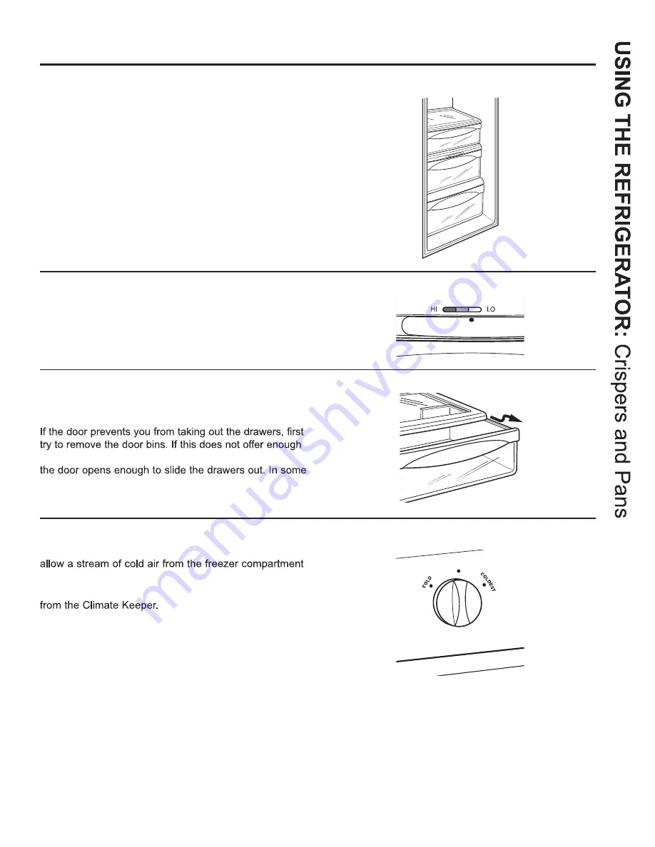 GE SIDE-BY-SIDE REFRIRATOR 22 Owner'S Manual & Installation Manual Download Page 15