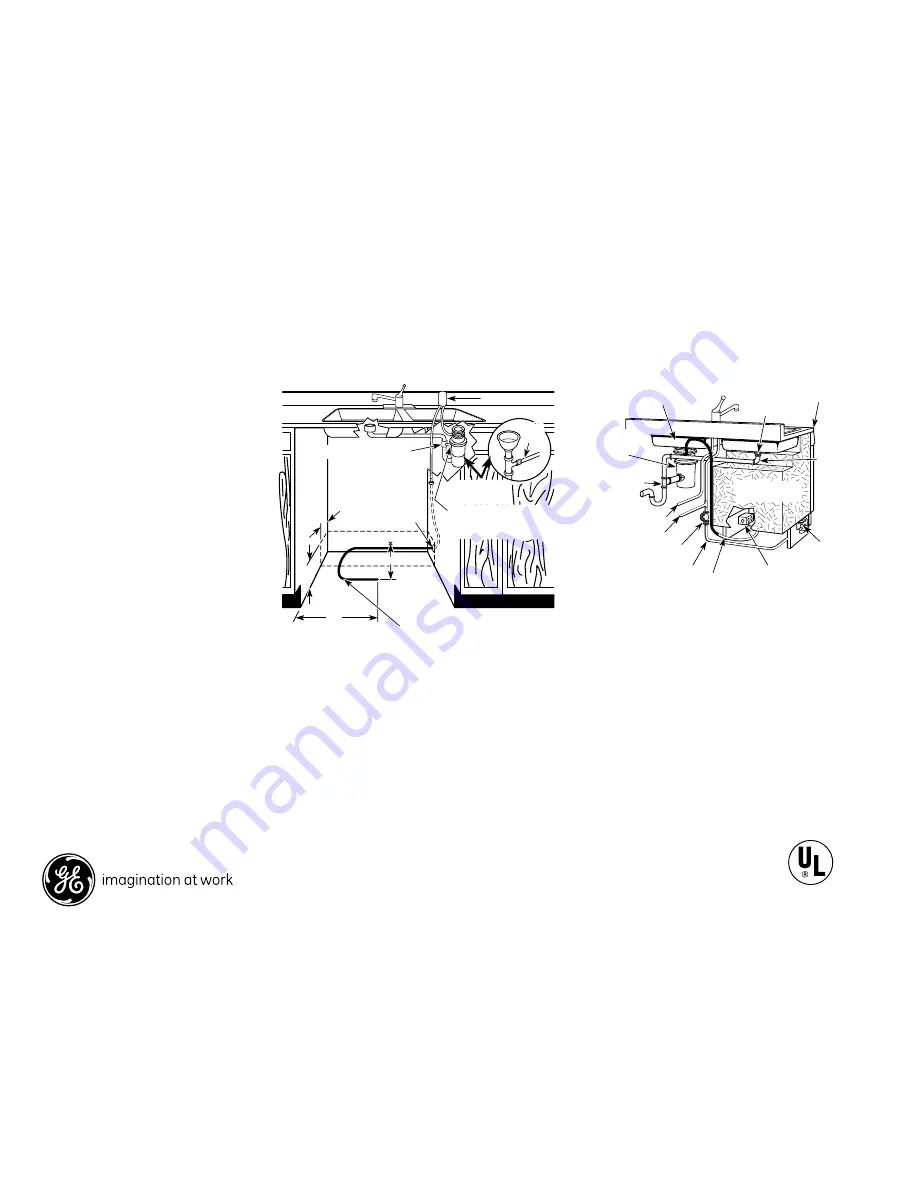 GE Spacemaker GSM2200V Dimensions And Installation Information Download Page 2