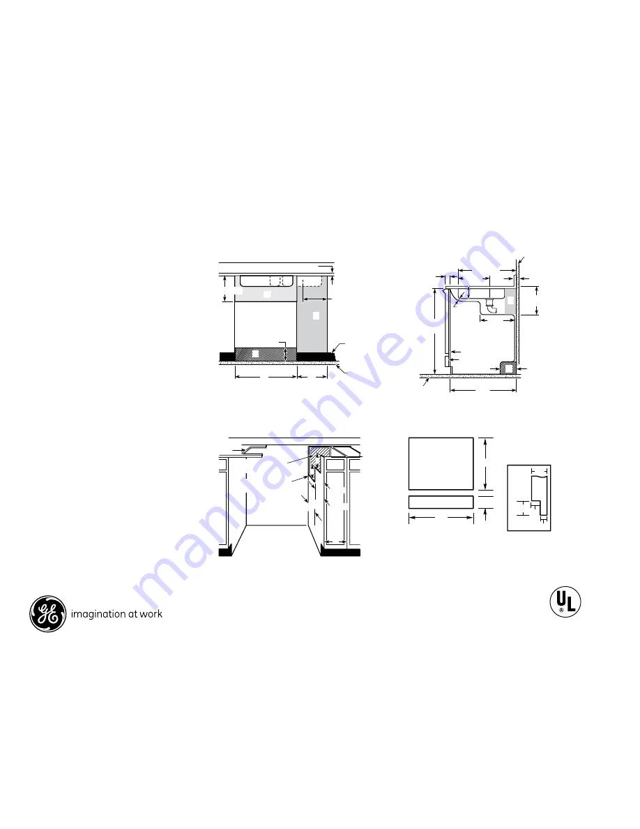 GE Spacemaker GSM2200V Dimensions And Installation Information Download Page 3