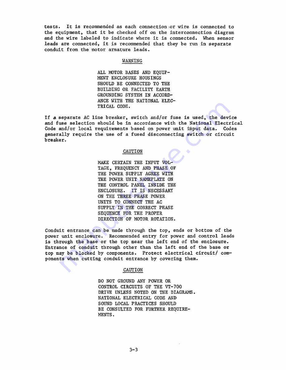 GE VT-700 Instruction Manual Download Page 20