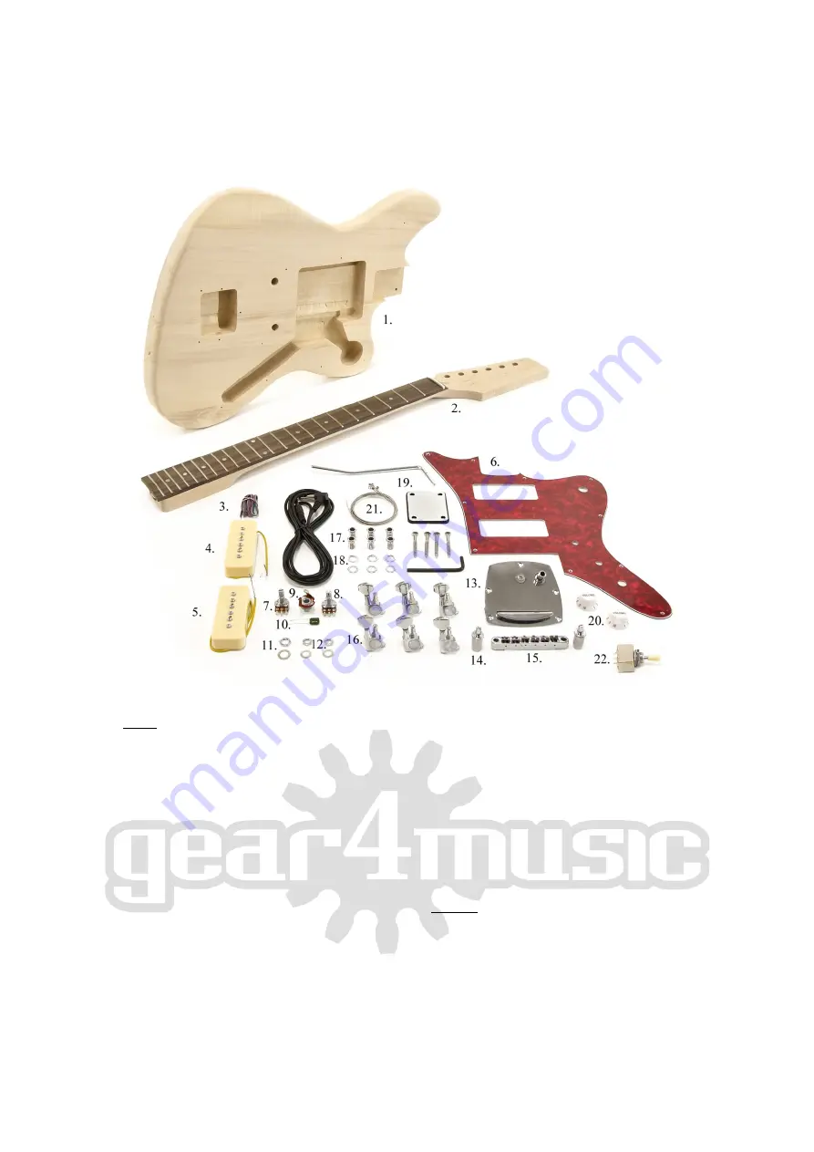 Gear4music Seattle Manual Download Page 2