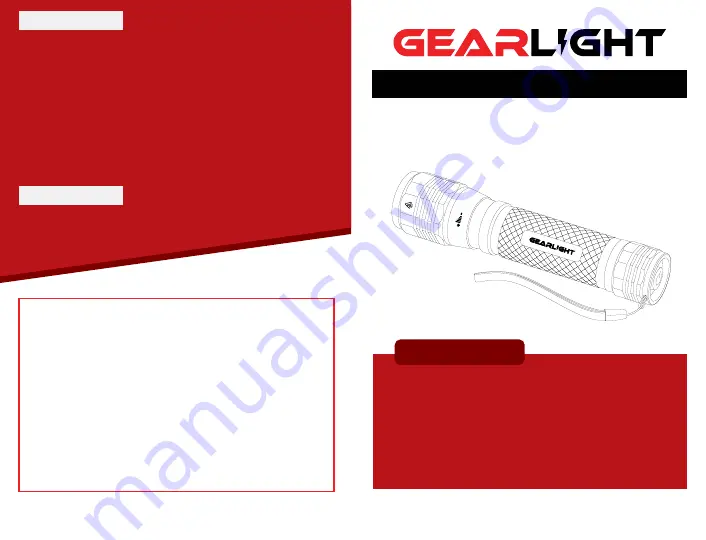 GearLight S2500 User Manual Download Page 1