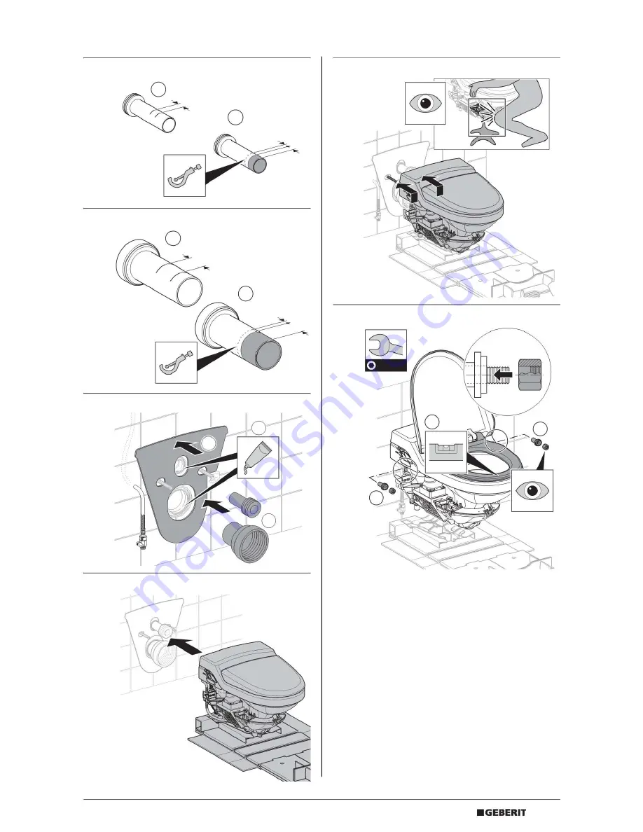 Geberit AquaClean 8000plus Installation Manual Download Page 5