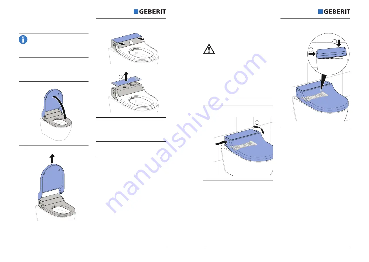 Geberit AQUACLEAN TUMA COMFORT Manual Download Page 5