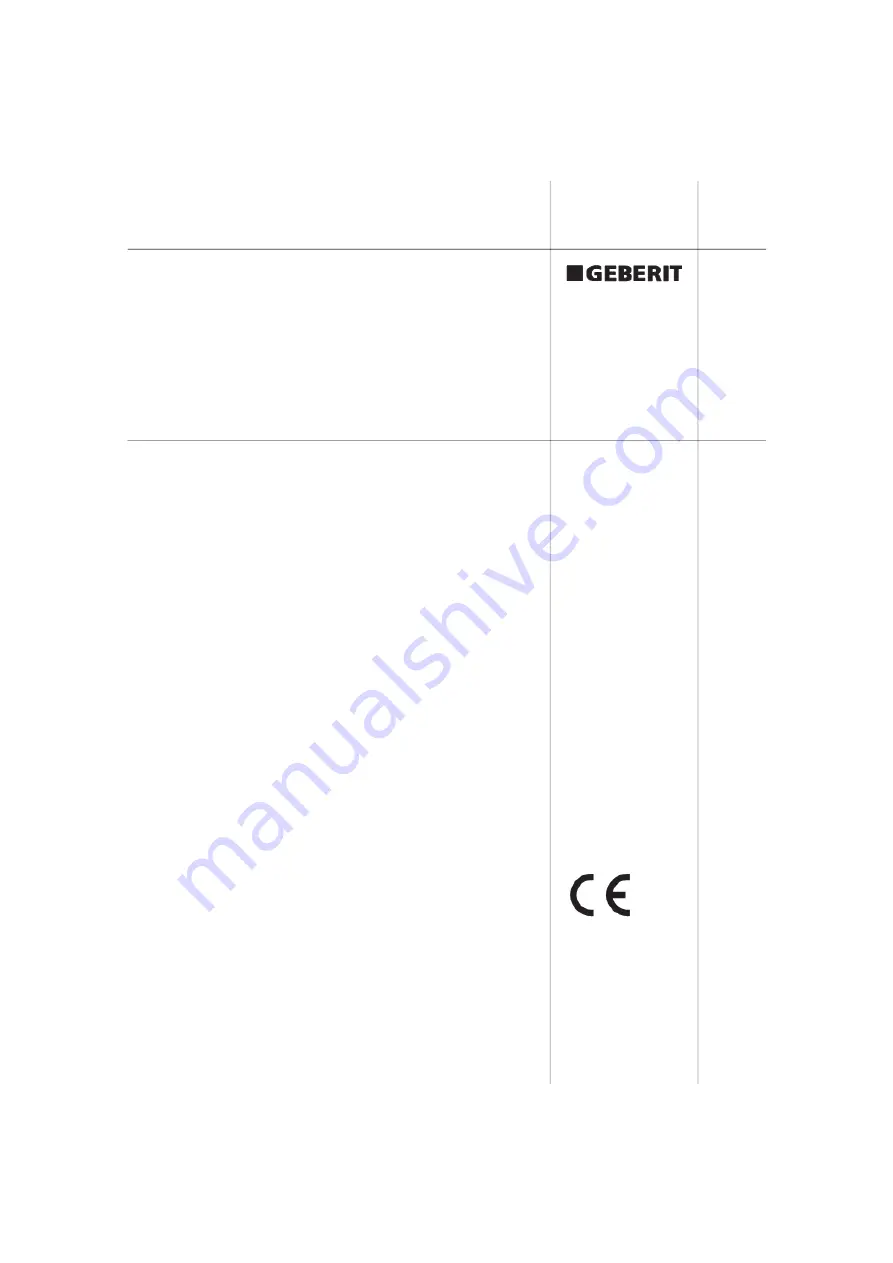 Geberit ECO 201 Operating Instructions Manual Download Page 268