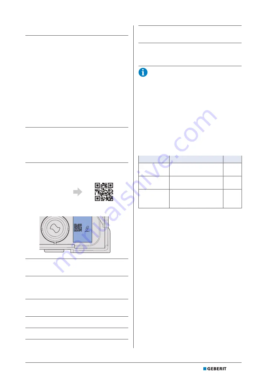 Geberit HS30 Installation Manual Download Page 15